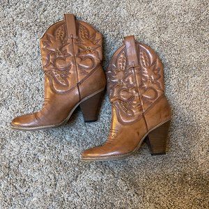 Mia Laredo C21140 Tan Cowboy Western Boots Women's